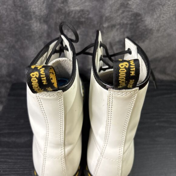 Dr. Martín Luana White Leather Boot Sz 10 - Picture 15 of 16